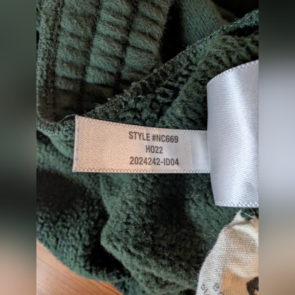 Madewell MWL Betterterry Oversized Sweatpants XL Deep Forest Green - Picture 8 of 12